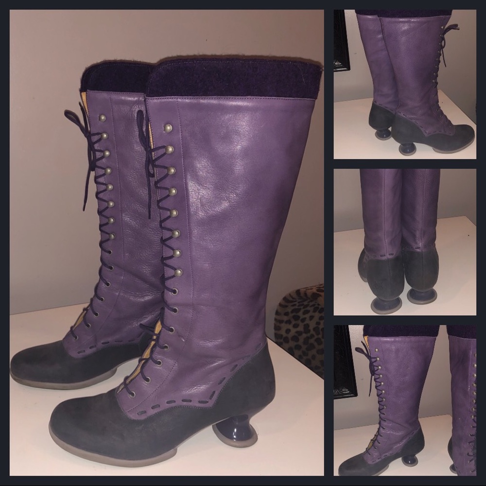 Fluevog Enneagram Optimist Boots, Size 10